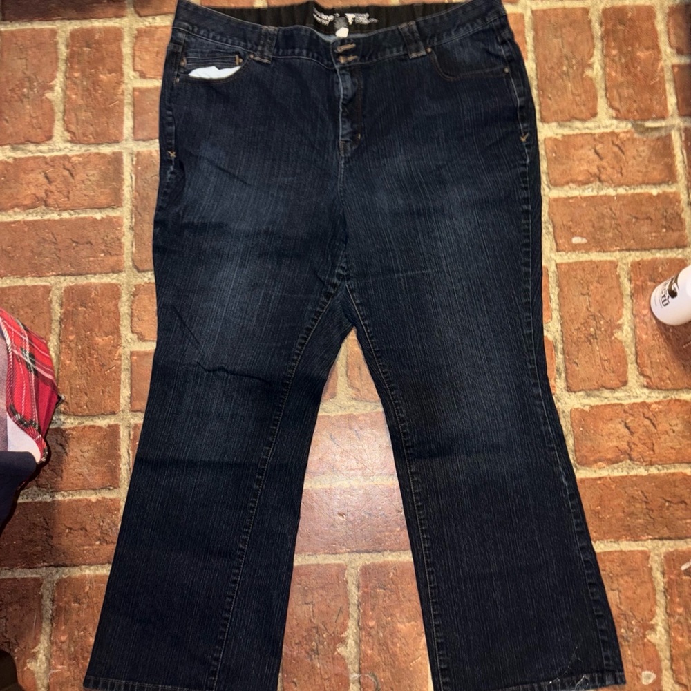 Lane Bryant Indigo Wide Leg Jeans